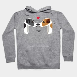 Jack Russel Terrier Dog Boop I Love You Hoodie